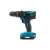 36V-os akkus ütvefúró, kék és fekete