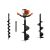 Geko G84020 Earth Auger with 3 drill bits and 50cm adapter