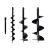 Geko Earth Auger drill bits set