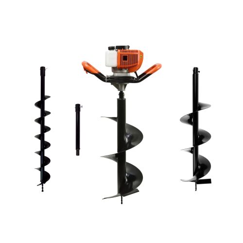 Geko G84020 Earth Auger with 3 drill bits and 50cm adapter