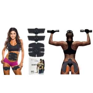 Smart Fitness EMS Fit Body Trainer, muscle stimulator for butt, abdomen and arms, anti-cellulite, massage, shaping, toning, with two women using the product - Muscle Stimulator