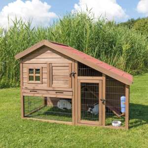 Trixie Outdoor Cage for Rodents with Play Area, Wood, 151x107x80 cm, Brown, 62335 - Rodent Care