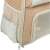 Trixie Willow pet carrier backpack, beige and gray, bottom view