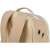 Trixie Willow pet carrier backpack, beige and gray, back view with straps