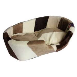 Cos Burete Oval Plus 2 dog bed, brown and beige color, oval shape - Pet Care