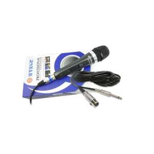 WYXEC Professional Wired Microphone WG-198, with cable and adapters, for speeches, conferences, and parties - Extension Cord