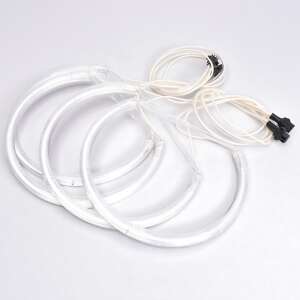 4 Angel Eyes CCFL Ring Set for BMW E46 Coupe/Cabrio (pre-facelift) with BOSCH Headlights - 4x146mm, white, 2 canbus inverters, PVC tube 104626368 - Car bulb