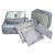 6-piece travel organizer set with packing cubes and laundry pouches, gray