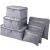 Utazásszervező 6-piece set: packing cubes and laundry pouches, gray