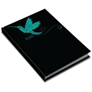 Realsystem 2025 Zsebnaptár, türkiz kolibri mintával - REALSYSTEM