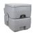 Portable Toilet, Camping WC, with 12l Removable Water Tank, 20l Wastewater Tank, Grey 105795931