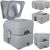 Portable Toilet, Camping WC, with 12l Removable Water Tank, 20l Wastewater Tank, Grey 105795931