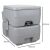 Portable Toilet, Camping WC, with 12l Removable Water Tank, 20l Wastewater Tank, Grey 105795931