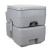 Portable Toilet, Camping WC, with 12l Removable Water Tank, 20l Wastewater Tank, Grey 105795931