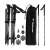 Trizand Telescopic Adjustable Trekking Poles Set for Hiking with Extra Tips, Storage Bag, Black