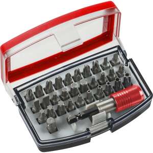KWB 49118490 32-teiliges Bit-Set mit CrV-Stahlbits und rotem Gehäuse - Bit Set