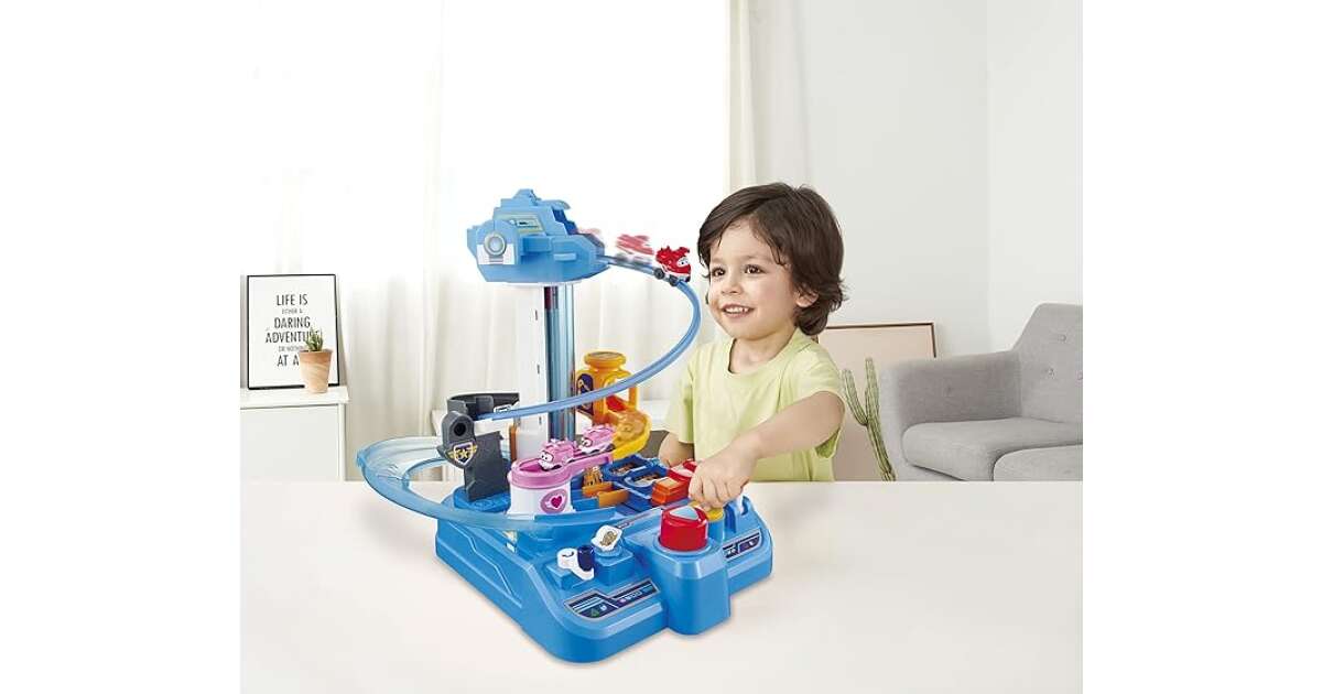 Set de joaca Super Wings Big World Airport Adventure, cu Jett &amp