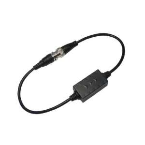 Dahua HDCVI videó balun, fekete, 75 ohm impedancia, 400mm kábelhossz - Biztonságtechnikai kiegészítő