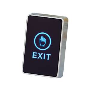 Control CON-C1 érintős nyomógomb, kék LED világítással, kijárat gomb - Biztonságtechnikai kiegészítő