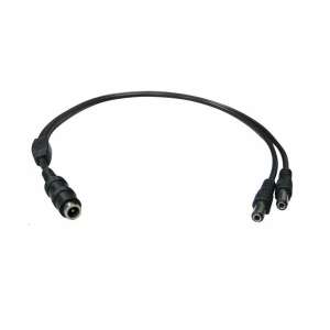 Eonboom EN-DCM2 DC tápkábel elosztó 1 db nőstény és 2 db hím csatlakozóval - Biztonságtechnikai kiegészítő