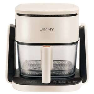 JIMMY AF3 Viacúčelový 2v1 fritéza na horúci vzduch, pohľad spredu, biela a čierna farba - Jimmy