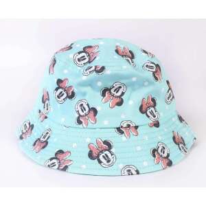 Детска лятна шапка кофа Disney Minnie Mouse, тюркоазена с точки, 53 см, 3-5 години - Детски аксесоар