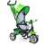 Toyz Timmy Tricikli #piros grünes Dreirad mit Verdeck, Elternlenker und Sicherheitsgurt