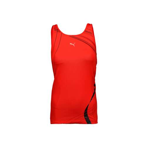 Puma női kínai piros edzőtank top elölnézet - Női sportcipő