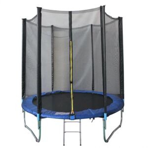 Trambulin védőhálóval+létrával 244 cm 143592306 - Szabadtéri játék és felszerelés