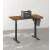 SONGMICS electric standing desk, rustic brown, 80kg weight capacity