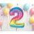 Színes 2-es Rainbow szám fólia lufi 92 cm 104754145