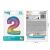 Színes 2-es Rainbow szám fólia lufi 92 cm 104754145