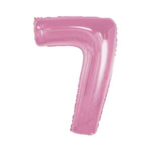 Light pink number 7 foil balloon, 92 cm - Balloon