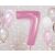 Pink Number 7 Foil Balloon Decoration