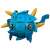 Geomag Tazoo Beto magnetic construction set, blue fish model, partially assembled