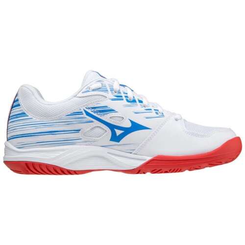 Mizuno kézilabda cipő, fehér kék és piros részletekkel - Férfi sportcipő