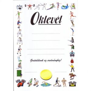 Oklevél OK2 143636083 - Előnyomott papír