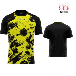 Givova Kit Art mez felső fluo sárga-fekete L 143636486 - Focimez