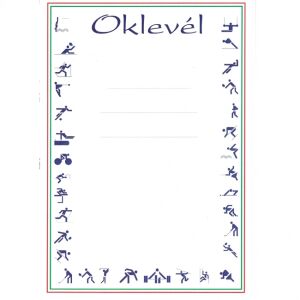 Oklevél OK3 143636088 - Előnyomott papír