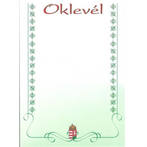 Oklevél OK4 143636406