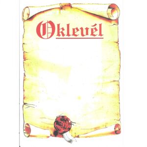Oklevél OK1 143637001 - Előnyomott papír