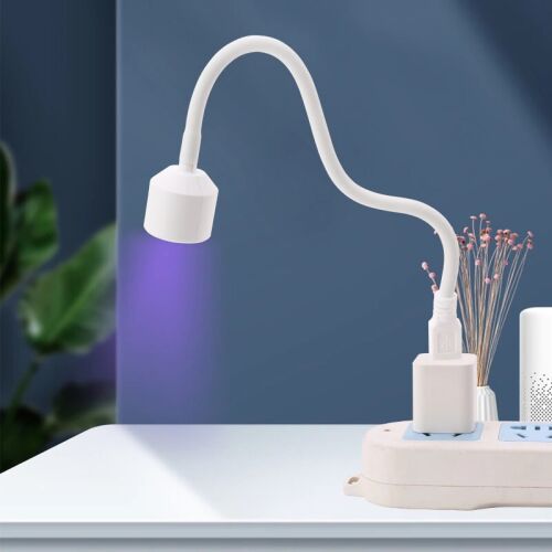 Mini USB UV LED Körmös Lámpa 6W Fehér használat közben, gél lakk szárítás - Körömszárító lámpa