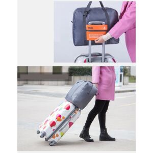 Praktikus Összecsukható Utazótáska - Kézipoggyász gurulós bőröndre rögzítve - Utazótáska