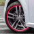 Audi piros Tuning Felni Csíkokkal
