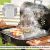 BBQ Grill füstölő cső használat közben, rozsdamentes acél pellet füstölő cső grillen étellel