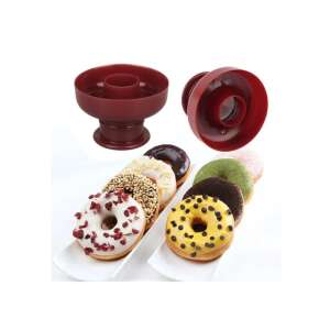 3 db Fánk Kiszúró Forma Szett - Műanyag - Kör, Szív, Virág