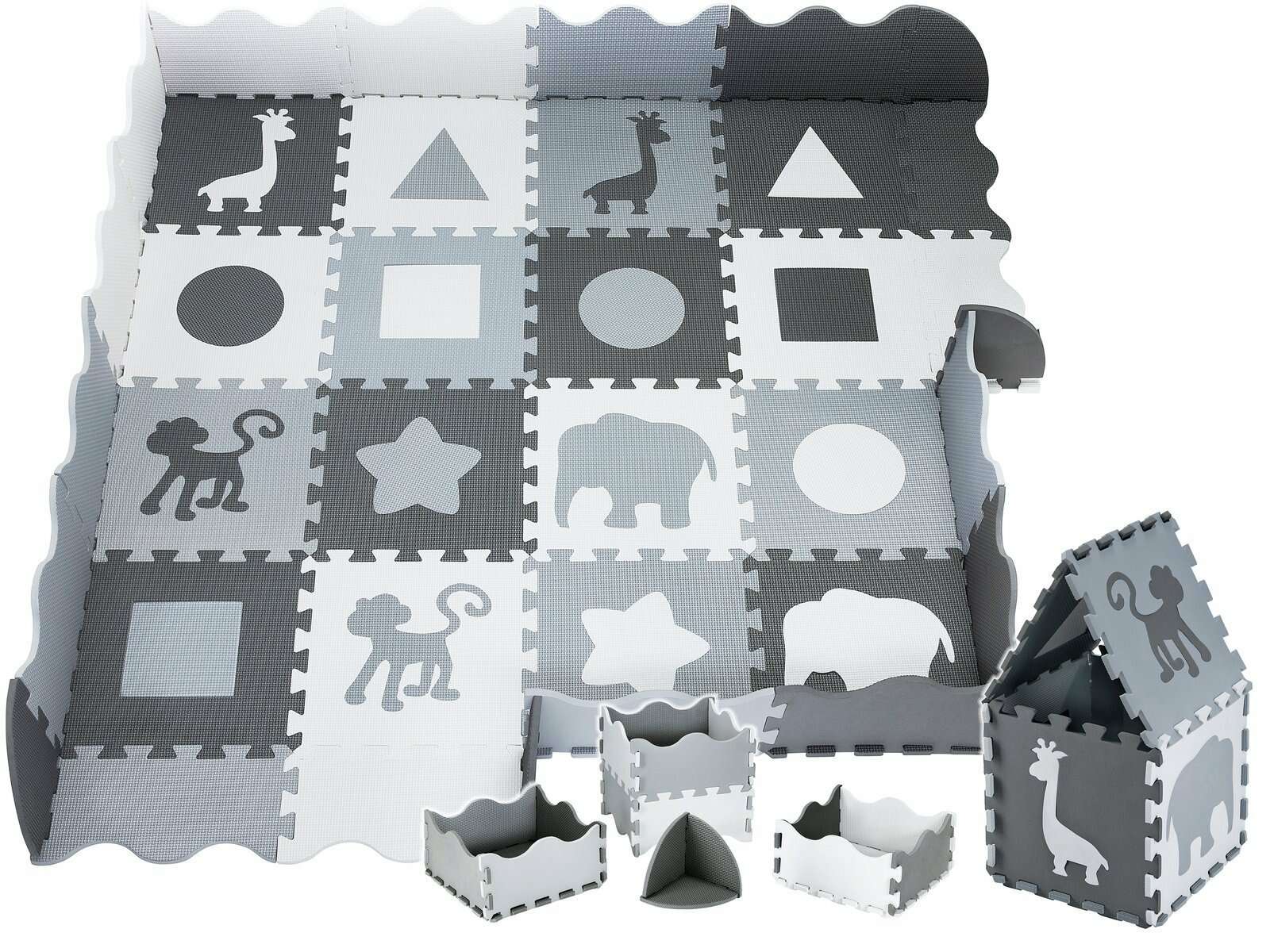 E-shop Pepita 150x150cm Veľké, hrubé hubové puzzle, odnímateľná forma, s...