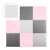 Pepita Large Premium Foam Puzzle 180x180cm (9pcs 60x60cm) Pink-Grey