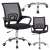 MemFlow black mesh office chair, ergonomic design, chrome base
