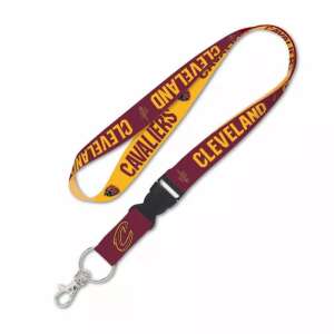 Cleveland Cavaliers lanyard, WinCraft, red and yellow, with team logo - Dressing Accessory